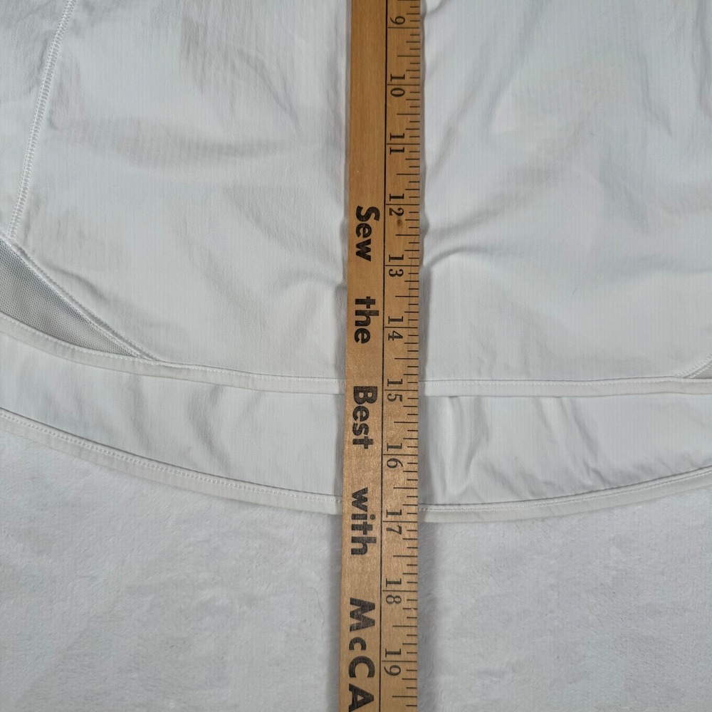 Lululemon Play Off the Pleats Skirt White Tennis Golf Activewear LW8AECT Size 4 - Picture 7 of 8
